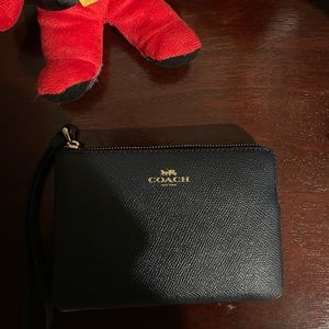 Coach Corner Zip Wristlet